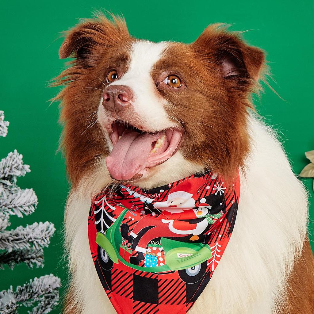 The Hot-Selling Christmas Dog Bandana: Festive Pet Scarf & Bib
