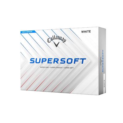 Мячи для гольфа Callaway SUPERSOFT 25 1 дюжина (12 шт.) двухкомпонентная структура