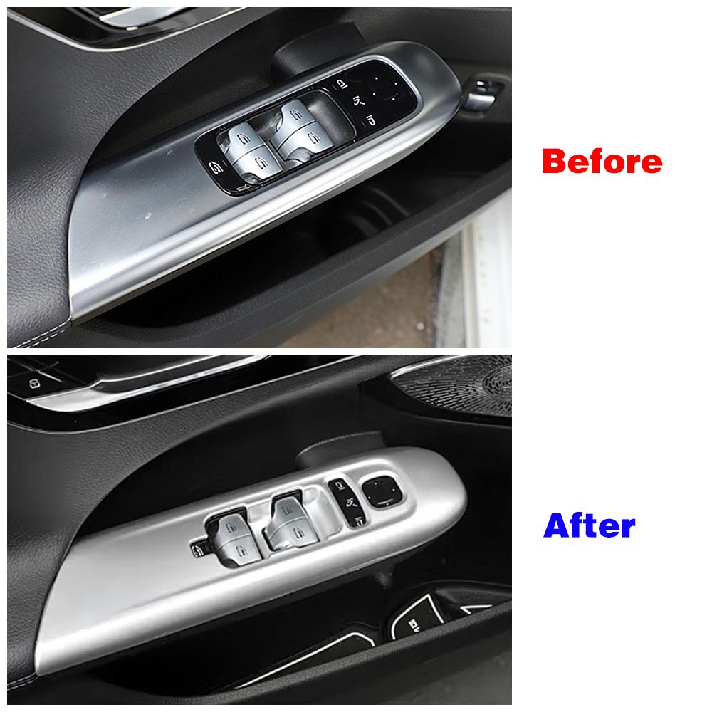 For Mercedes Benz C Class LHD W206 S206 C43 AMG 2024 2024 Car Car Window Lift Switch Button Panel Frame Cover Trim Anti Scratch