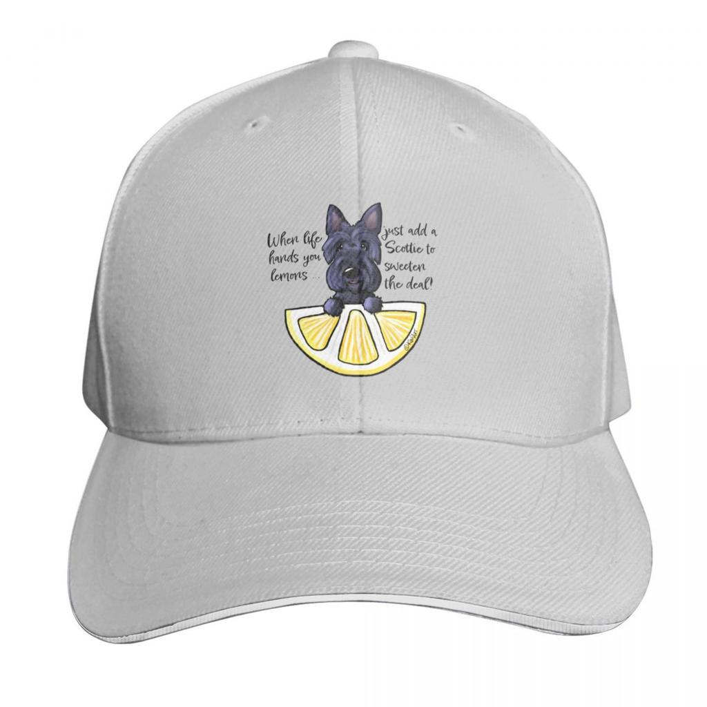 KiniArt Life Lemons Scottie Baseball Cap Golf Hat Unisex Sun Cap Designer Hat Golf Unisexs Tennis Womens