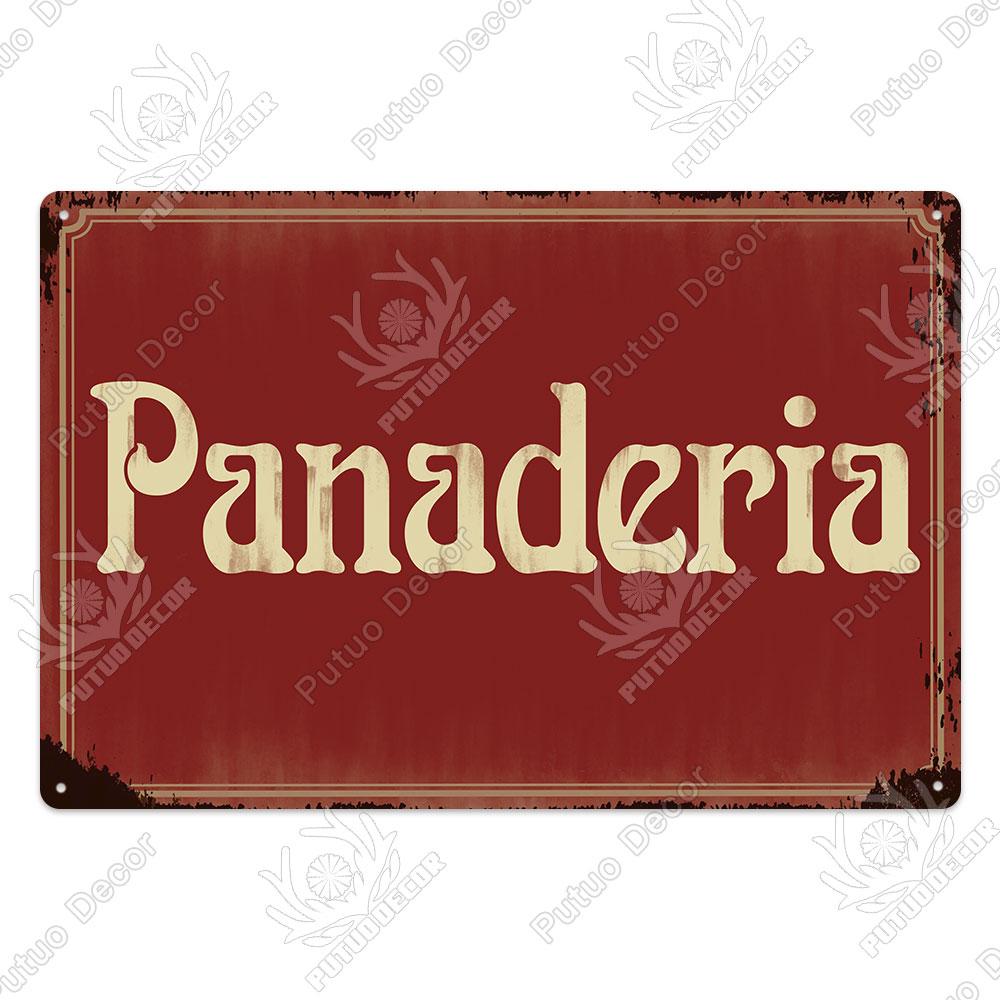 Putuo Decor Испанская Вывеска Винтажная Металлическая Жестяная Вывеска Бар Паб Клуб Хогарена Бано Пещерный Человек Настенный Декор Железная Роспись Декоративная Тарелка