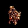 Латунная фигурка воина-гнома-козла Миниатюрные настольные украшения Ретро металлические модели Статуэтка Латунное украшение пожилой олень на езде