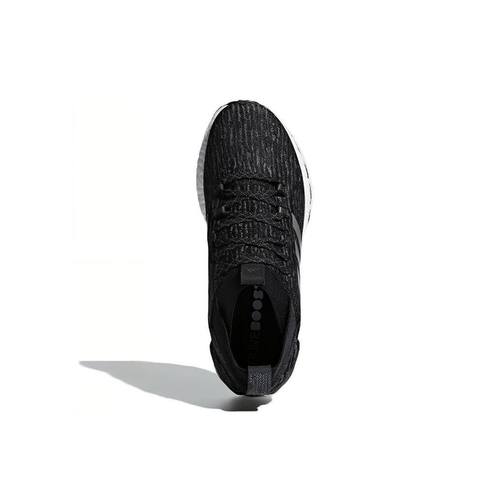 adidas Pure Boost Удобная ткань Нескользящие Дышащие Низкие Кроссовки для марафона Унисекс кроссовки Черный Серый G26429