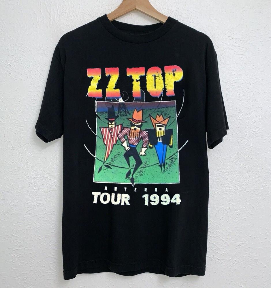Vintage 90s 1994 ZZ Top Antenna Tour Short Sleeve Black All Size Shirt Unisex T-Shirt