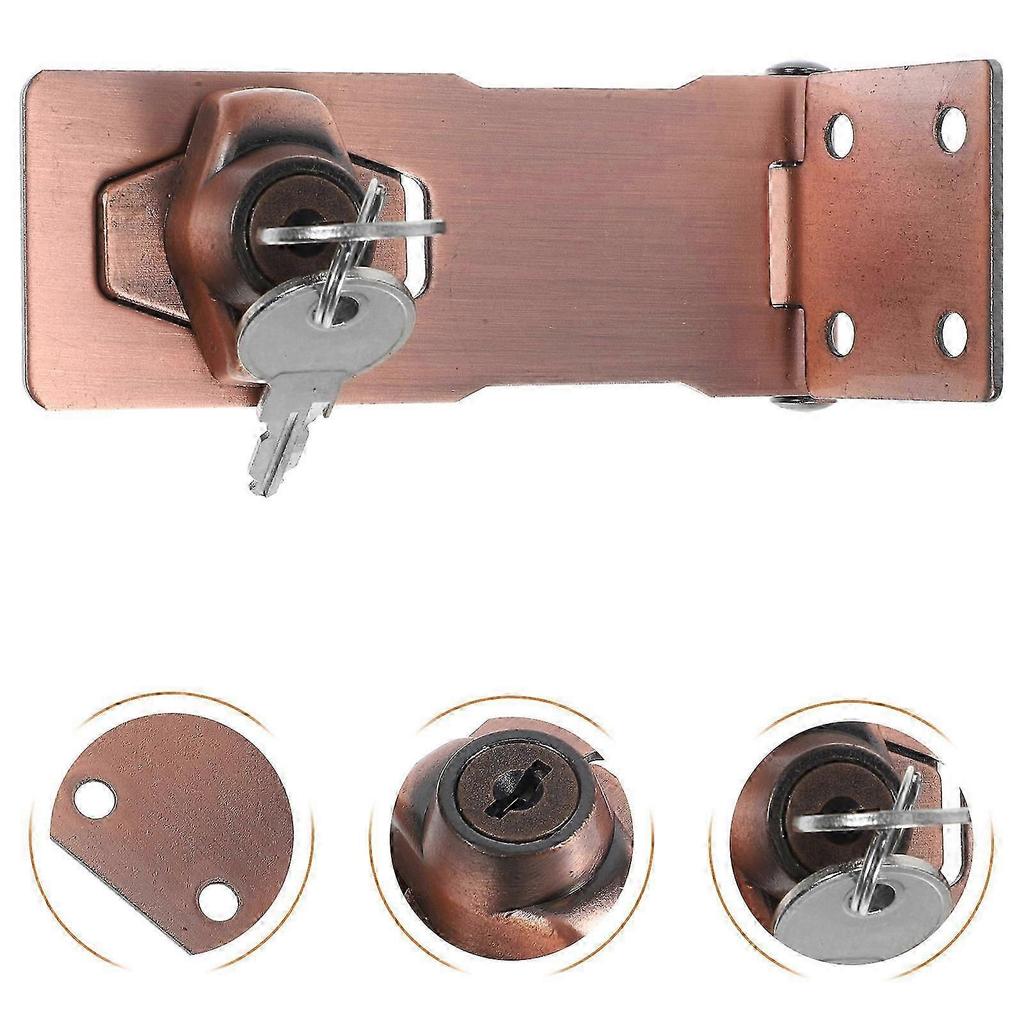 Durable Cabinet Hasp Latch for Doors 1Set Padlock Latch with Lock