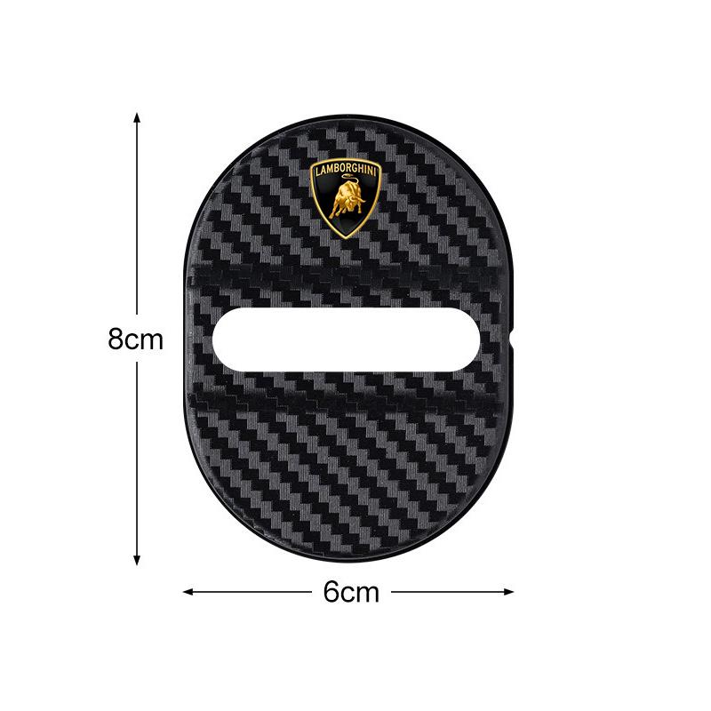 4pcs ABS Car Door Lock Protective Cover Cushion Anti Rust Sleeve Pad For Lamborghini Urus Huracan Aventador Premium Accessories TT11