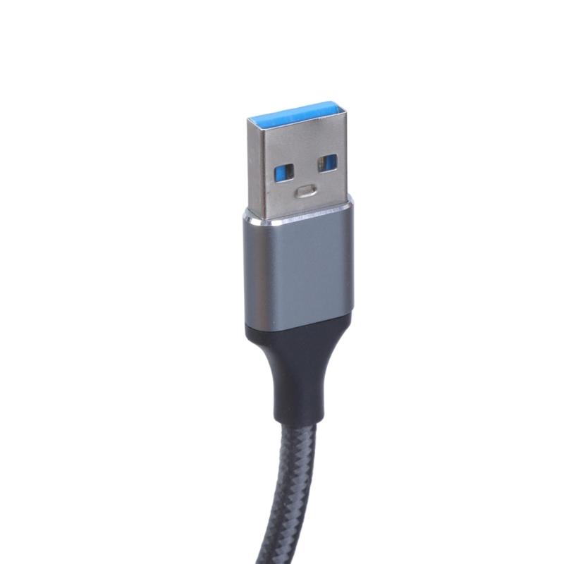 USB Splitter Cable USB2.0 Male to 3 Port Female Multiple USB Port Extender Cable for Data Transfer Power Charging