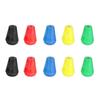 MUQZI 10 штук резиновых овальных конических рыболовных космических бобов разных цветов