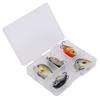 5PCS with Triple Hook Fish Crankbaits ABS Fishing Lures Durable Topwater Lures  Bass Fishing