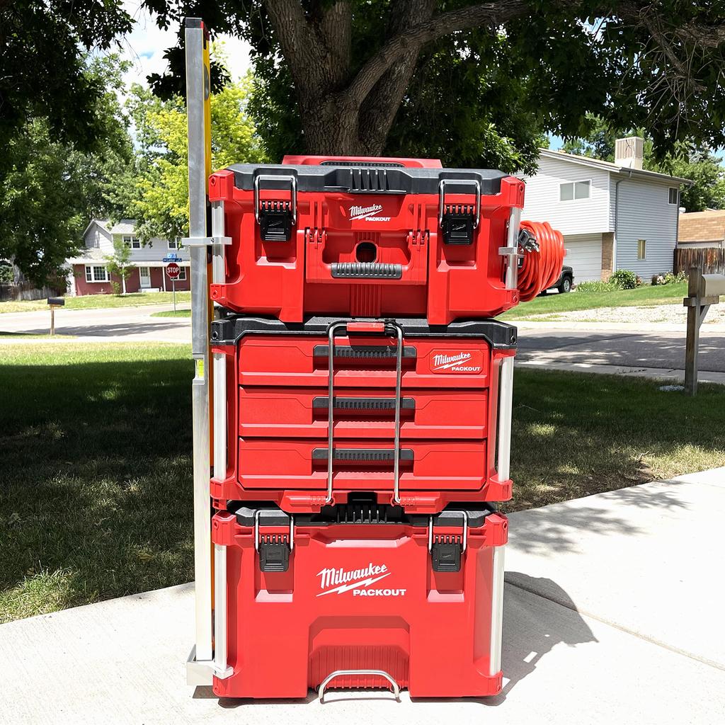Уровень CurvaNamic, Держатель для модификации, Совместимый с Milwaukee PACKOUT, Серебристый