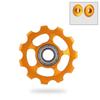 CNC Anodized Rear Derailleur Pulley Aluminum Zinc Zinc Alloy Bicycle Guide Roller for 2pcs Bicycle Rear
