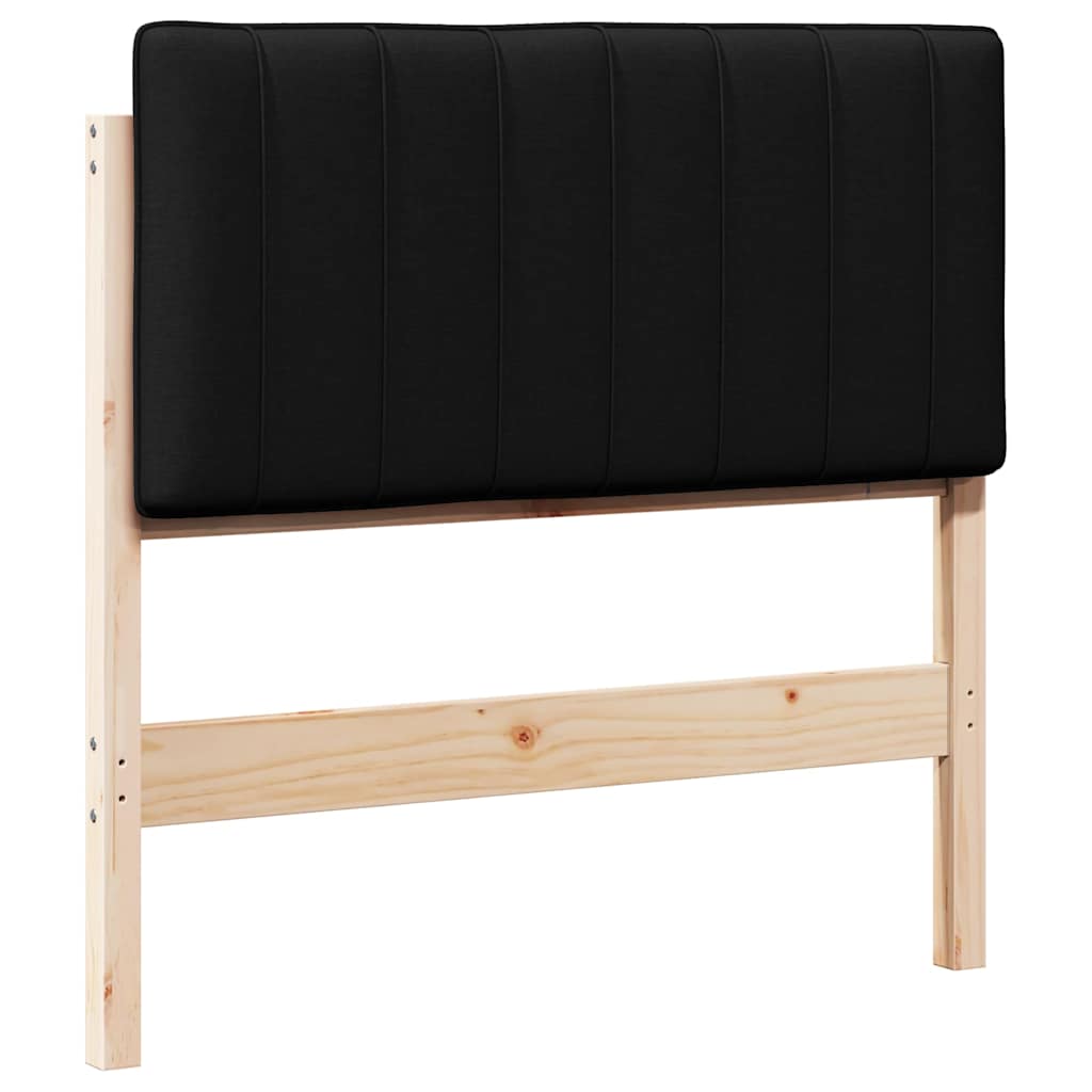 Upholstered Headboard in Brown and Black 90 cm