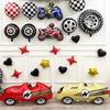 Matte Racing Aluminum Film Balloon Children'S Birthday Party Scene Decoration Theme Night Market Stall Balloon