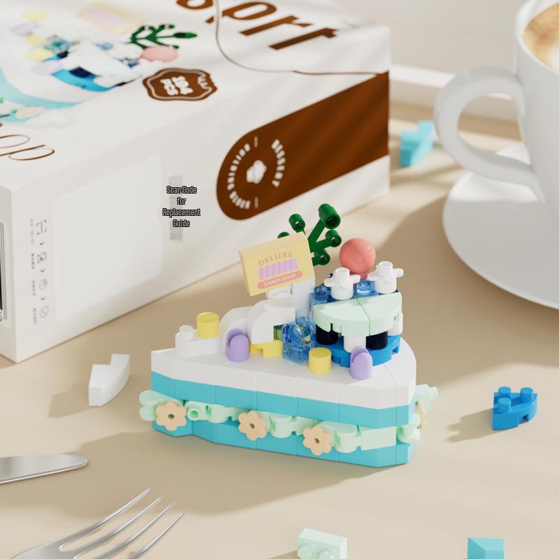 Совместимый с Lego набор для сборки торта на день рождения: Игрушка Рулет для детей - Идеальный подарок на 1 июня