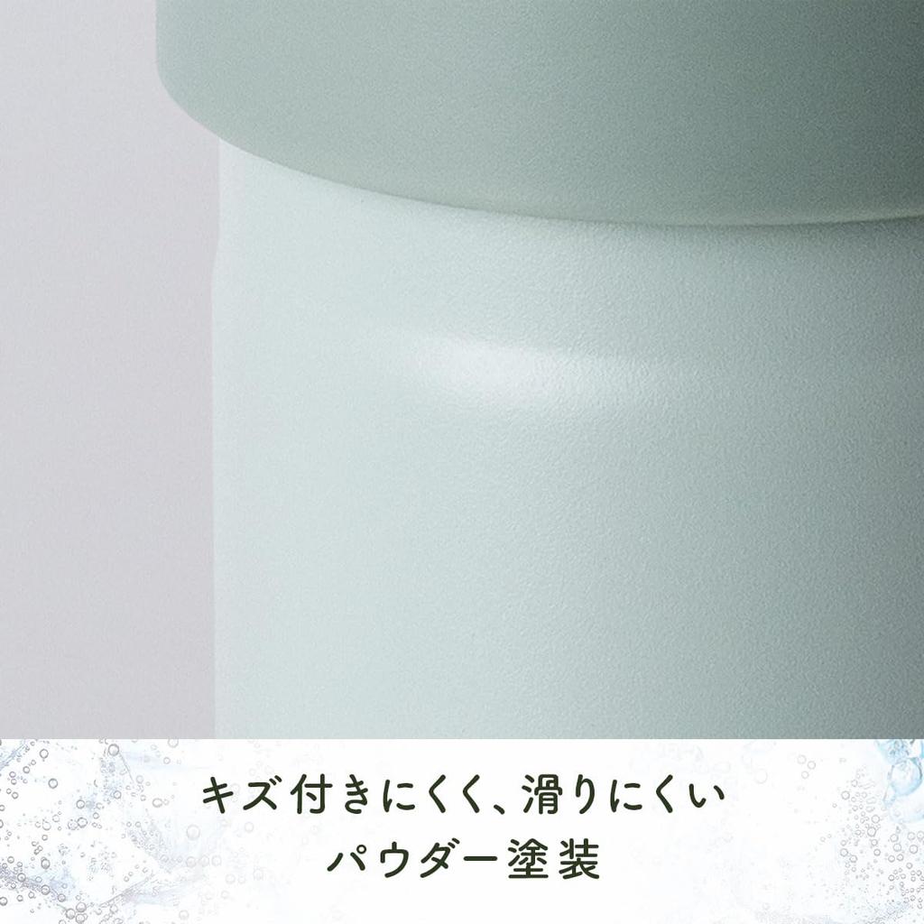 Пластиковый держатель для бутылок Atlas, бутылка для воды, пластиковый охладитель для бутылок с холодной изоляцией, 500 мл, 650 мл, вакуумная изоляция, ручка цвета ледяной зелени с ручкой, бутылка в