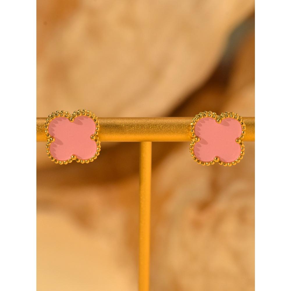 Высокая версия счастливых четырехлистных сережек-клеверов, легкие роскошные серьги Senior Sense Of New Niche Design, женские серьги