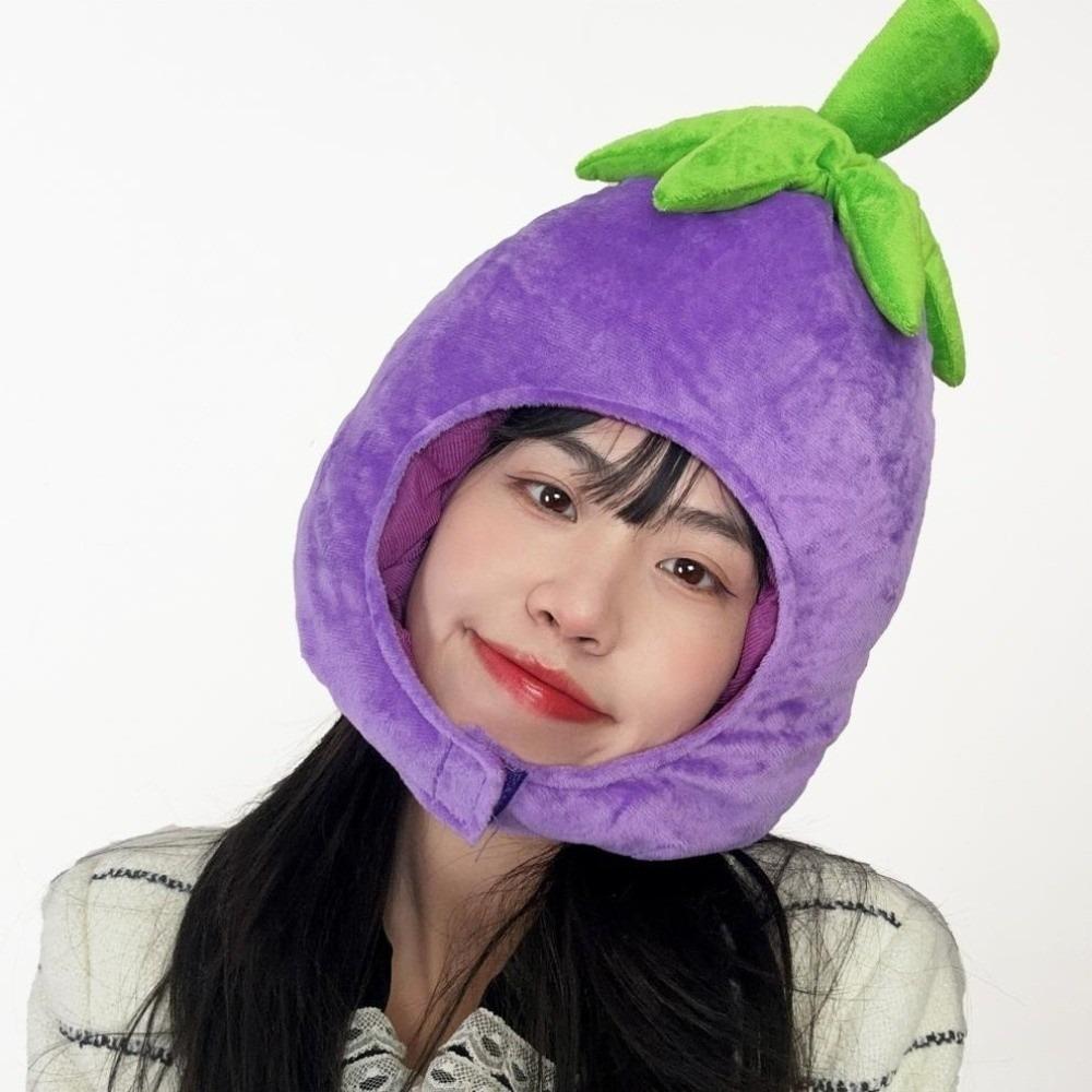 Creative Fruit and Vegetable Hat Playful Pullover Cap Lemon Nutrition Month Hat  Kids Adults