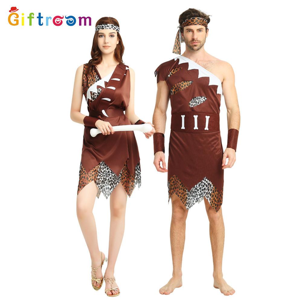Stylish Couples Indian Native Costume For Halloween Parties And Cosplay Events