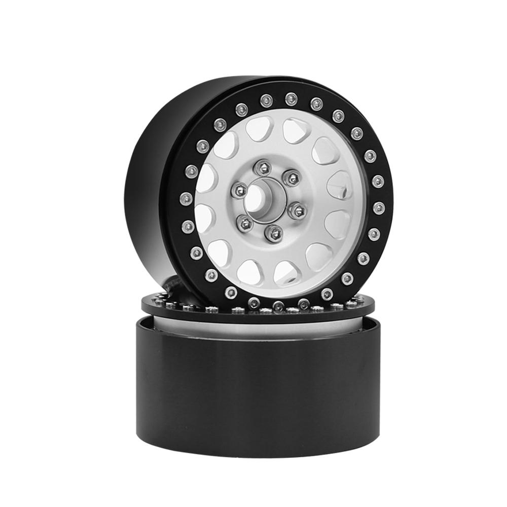 1/10 RC Crawler CNC Aluminum Alloy 2.2" Beadlock Wheels Rim for TRX4 TRX6 D90 Axial SCX10 Wraith Capra 1.9 RGT EX86100