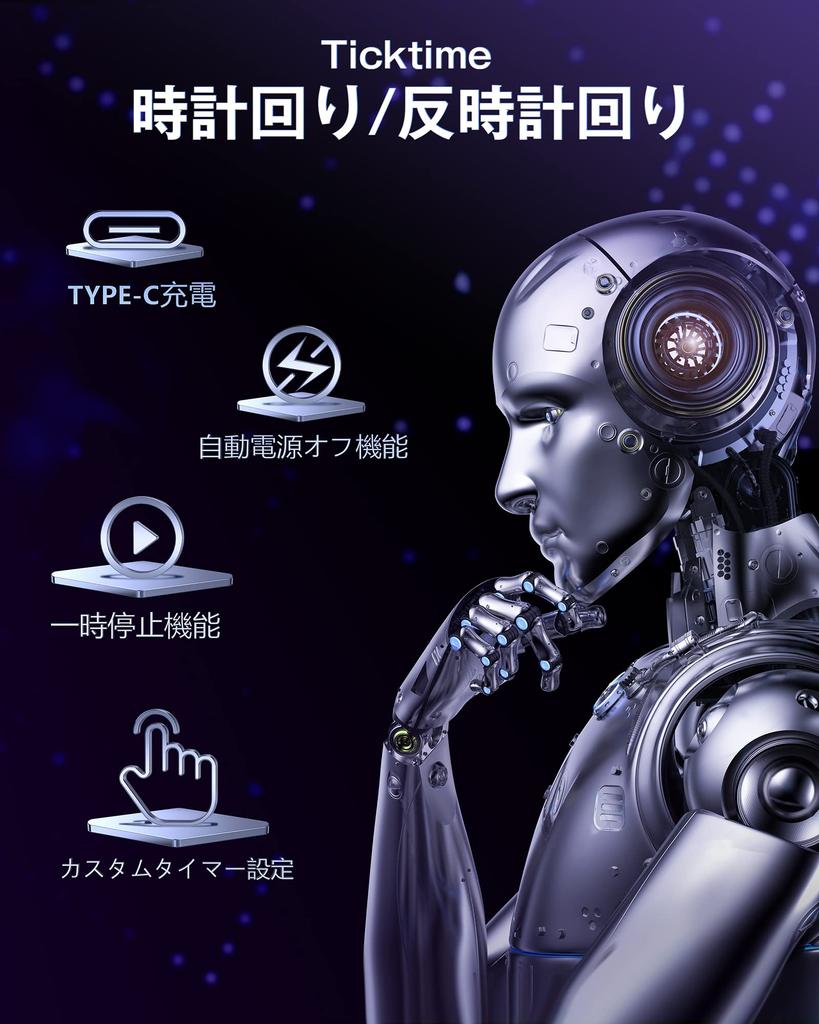 Era Digital Gradient Edition Обычный шестиугольный Помодоро Кухонный таймер Кубический таймер 5 уровней громкости Режим зарядки Функция автоматического отключения питания