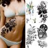 1PC Creative Flower Temporary Tattoo Sticker Waterproof Owl Planets Tatoo Realistic Fake Jewelry Hummingbird Tatoo For Women Holiday