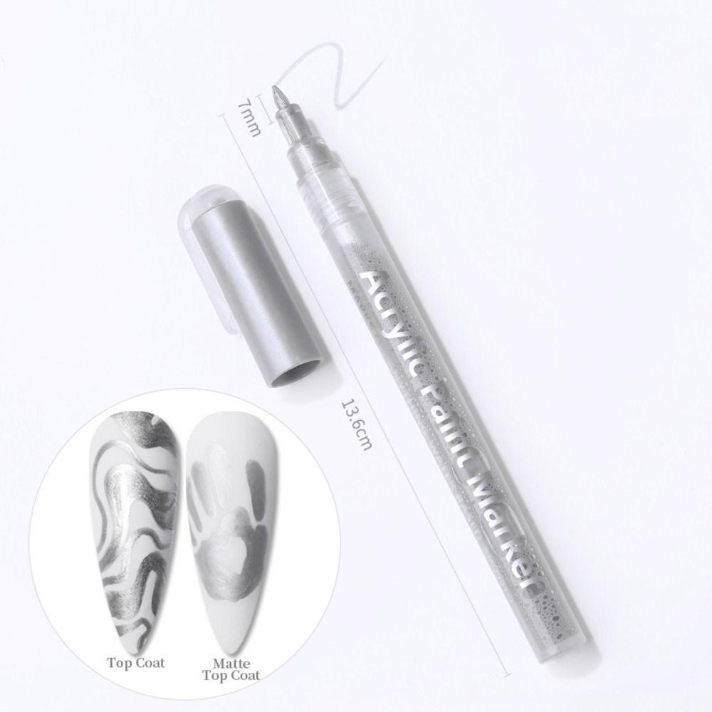 Красочная ручка для рисования ногтей, водонепроницаемый маникюрный лак, инструменты для рисования ногтей, сделай сам