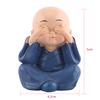 Baby Buddha Statuette, 4 Pieces, Little Monks Buddha Figurines, Cute   Kungfu Monk, Car Interior Decoration, Resin Crafts, Wall Shelf,
