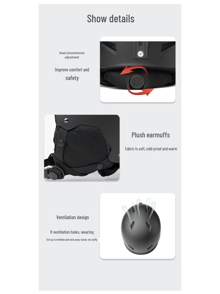 Лыжный шлем для взрослых и детей: Легкий, Двухслойный, Защитное снаряжение для катания на лыжах и сноуборде