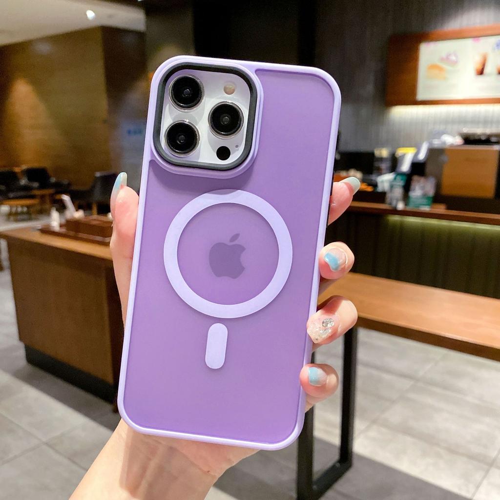 Подходит для iPhone 16 Мягкий цвет Магнитный чехол для телефона Ощущение кожи Apple 15 ProMax Противоударный 14 Защитный чехол от отпечатков пальцев