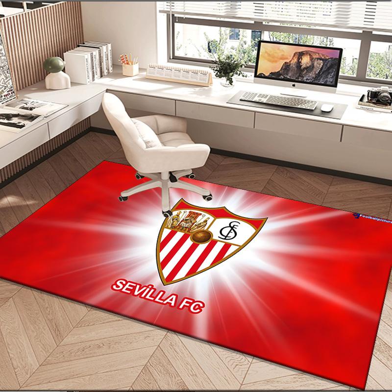 1PC rug Football Sevilla Artwork Carpet, Chair Rug,Area Rug for Office Bedroom living rooms bedroom, Doormat decor Christmas fan gifts