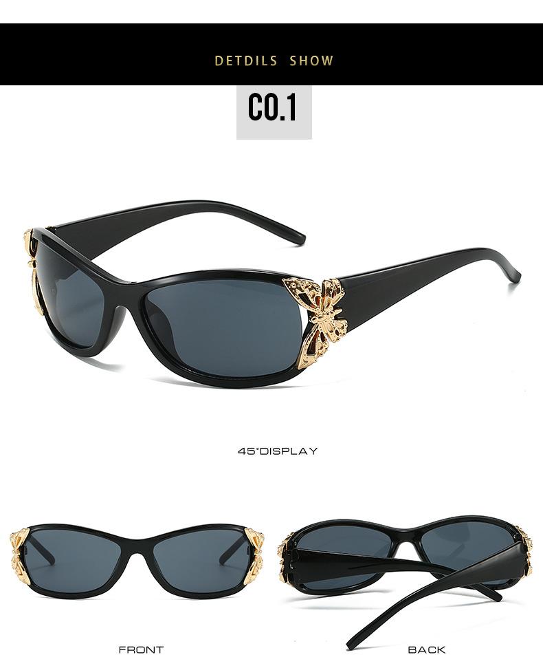 Модные солнцезащитные очки с поляризацией и дизайном бабочки, трендовые облегающие спортивные солнцезащитные очки с защитой UV400, солнцезащитные очки для женщин