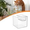 Cube Double-layer Fish Tank Plastic Cat Drinking Bowls Goldfish Tanks  Landscape Ecological