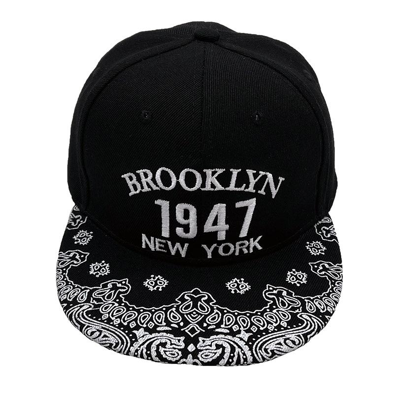 Вышитая бейсболка Brooklyn 1947 для мужчин и женщин, кепка в стиле хип-хоп с козырьком-утконосом, Нью-Йорк