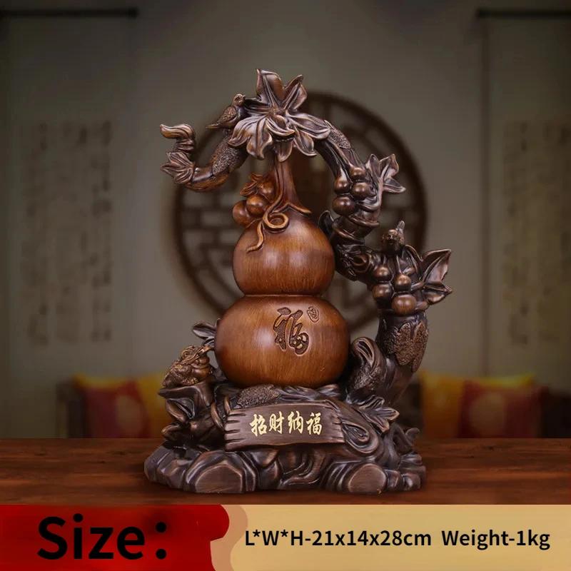 Китайский стиль, привлекающий богатство, тыквенные украшения на удачу, украшение для дома, гостиной, винного шкафа, открытие магазина, подарки на новоселье