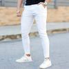 Новые мужские узкие однотонные брюки в стиле business casual Европейский и американский стиль Узкие брюки Универсальные Эластичные Дышащие