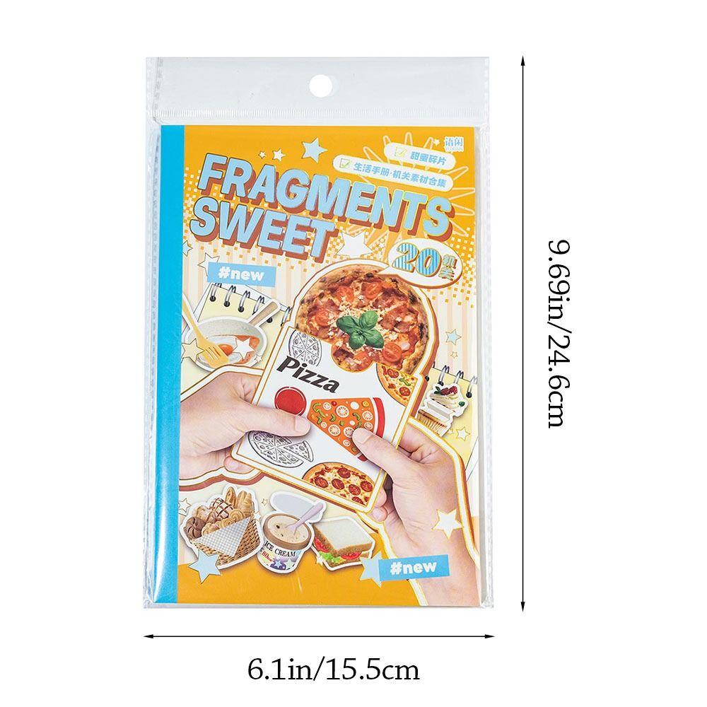 20 Sheets Multicolor Mechanism Material Book Fragments Daily Paper Scrapbook Hand Craft DIY Accessories Craft Supplies