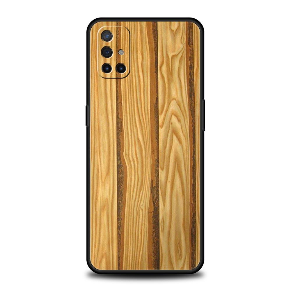 Чехол для телефона для Oneplus 13R 13 12 10T 11 R10 Nord N100 N200 N10 9 9R CE 2 3 Z Pro Lite Мягкий ТПУ чехол Роскошный Винтажный Древесная текстура