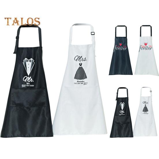 Фартук из 2 шт., прочный стильный устойчивый к пятнам комплект фартуков для пар, подарок на годовщину свадьбы