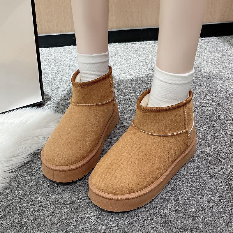 Новые хлопковые туфли на платформе женские универсальные зимние ботинки женская верхняя одежда зимние новые утепленные хлопковые туфли