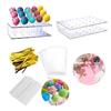 Lollipop Stick Cake Pop Snack Bag Wrap Snack Bars Golden Kinks 15 Hole Transparent Candy Rack for Making Candies Chocolates