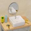 Closestool Scene Model Miniature Toilet Dollhouse Bathroom Doll Accessories Bathtub Washbasin