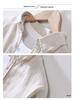 Men's Casual Long-Sleeve White Linen Shirt - Lightweight, Trendy Spring/Summer Top