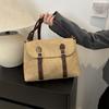 Leather Shoulder Bag for Women's Korean Suede Design Fashionable Crossbody Bag Retro Strap Postman