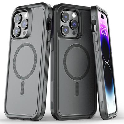 Роскошный чехол Armor Box для IPhone 15, 14, 13, 12 Pro Max Plus, силиконовый чехол из ТПУ, гибридный тяжелый магнитный противоударный чехол MagSafe
