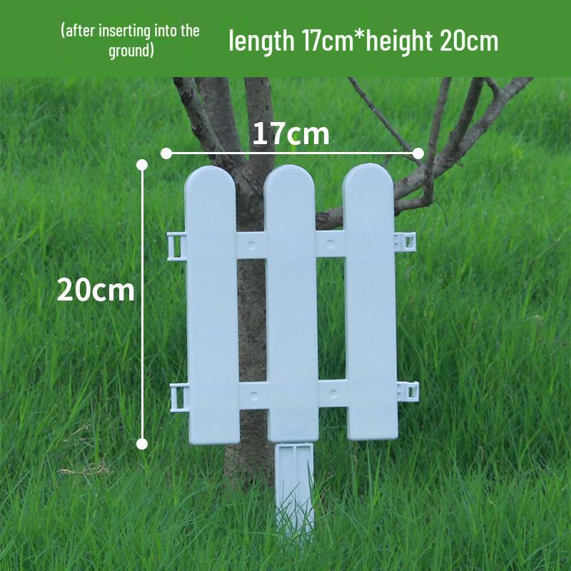 Пластиковый штакетник двойного назначения для сада, цветника, двора или школы