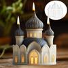 DIY Castle Shaped Candle Silicone Mold House Candle Mould European Style Villa Dome House Castle Resin Concrete Gypsum Molds