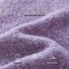 SLLSKY Korean-Style Irregular Lapel Wool-Blend Cable Knit Sweater
