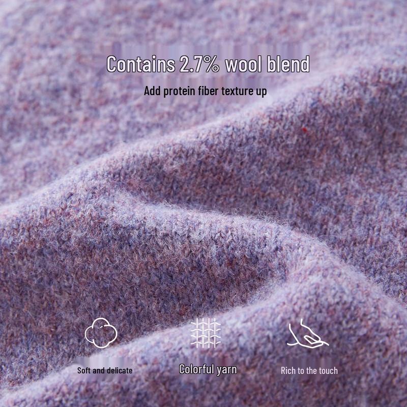 SLLSKY Korean-Style Irregular Lapel Wool-Blend Cable Knit Sweater