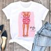 Fashion Flower Girl Graphic Print T Shirt Women Unisex Casual Crew Neck T Shirt Short Sleeve T Shirt Unisex