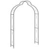 Garden Arch - VIDAXL - Black - Metal - Powder-coated Iron - 150x34x240 Cm